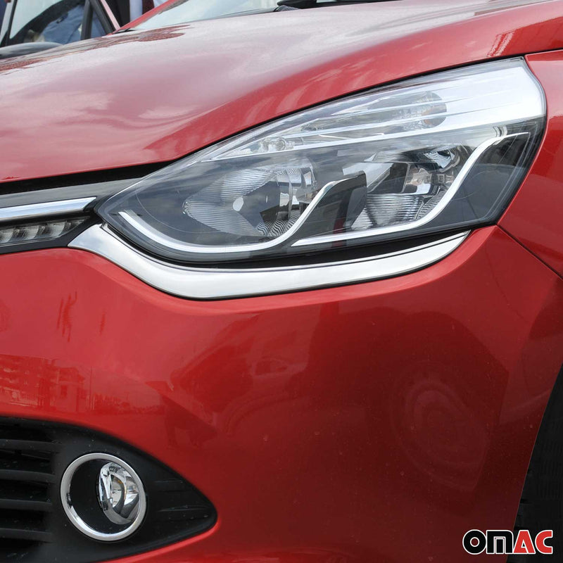 Scheinwerfer Scheinwerferblende für Renault Clio 4 Grandtour 2012-2019 Chrom 2x