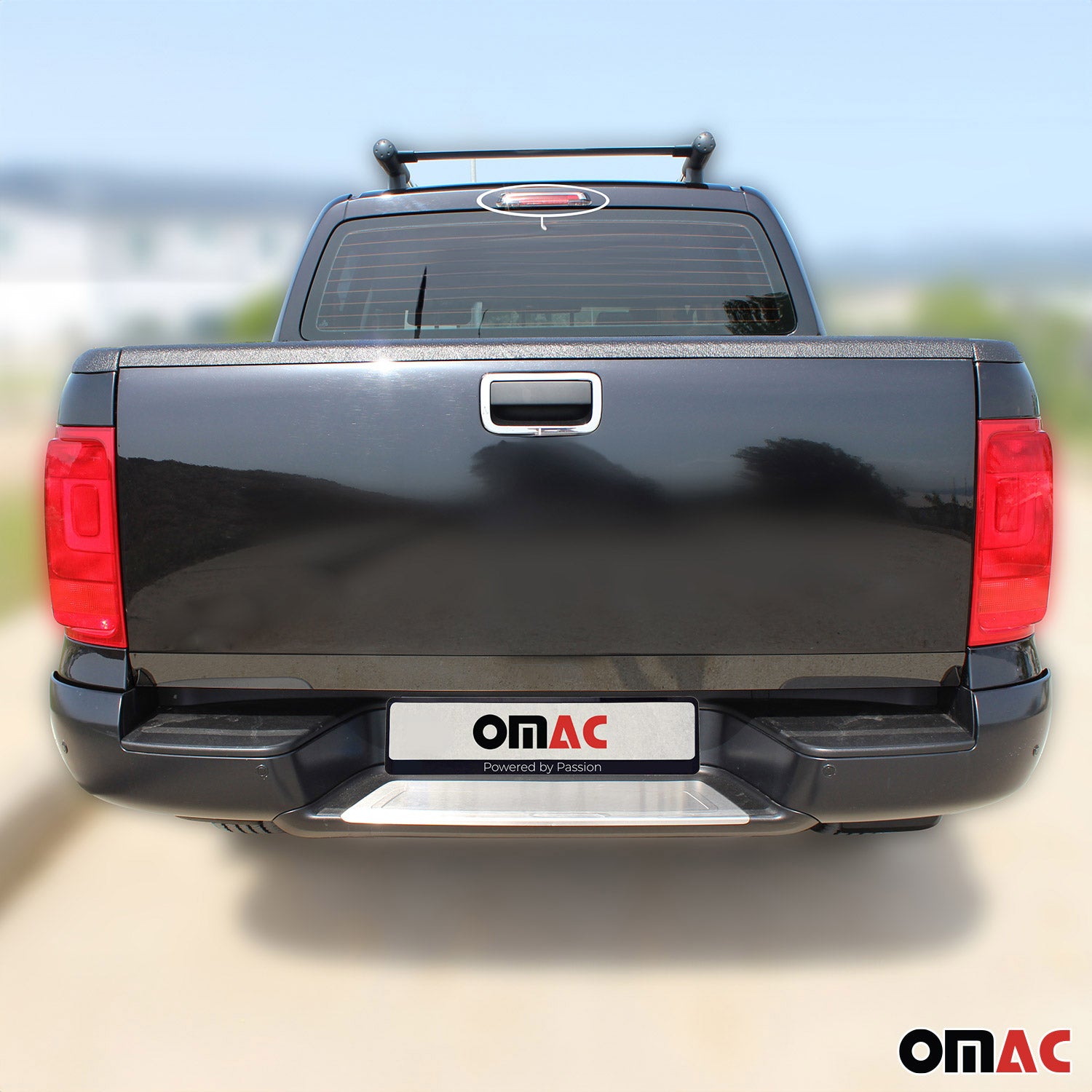 Kofferraumleiste Heckklappe Leiste für VW Amarok 2010-2021 Edelstahl Dunkel 1tlg