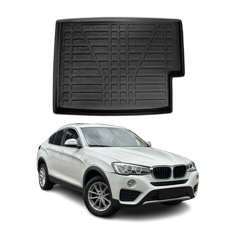 Kofferraumwanne Laderaumwanne für BMW X4 F26 2014-2018 Gummi TPE Schwarz