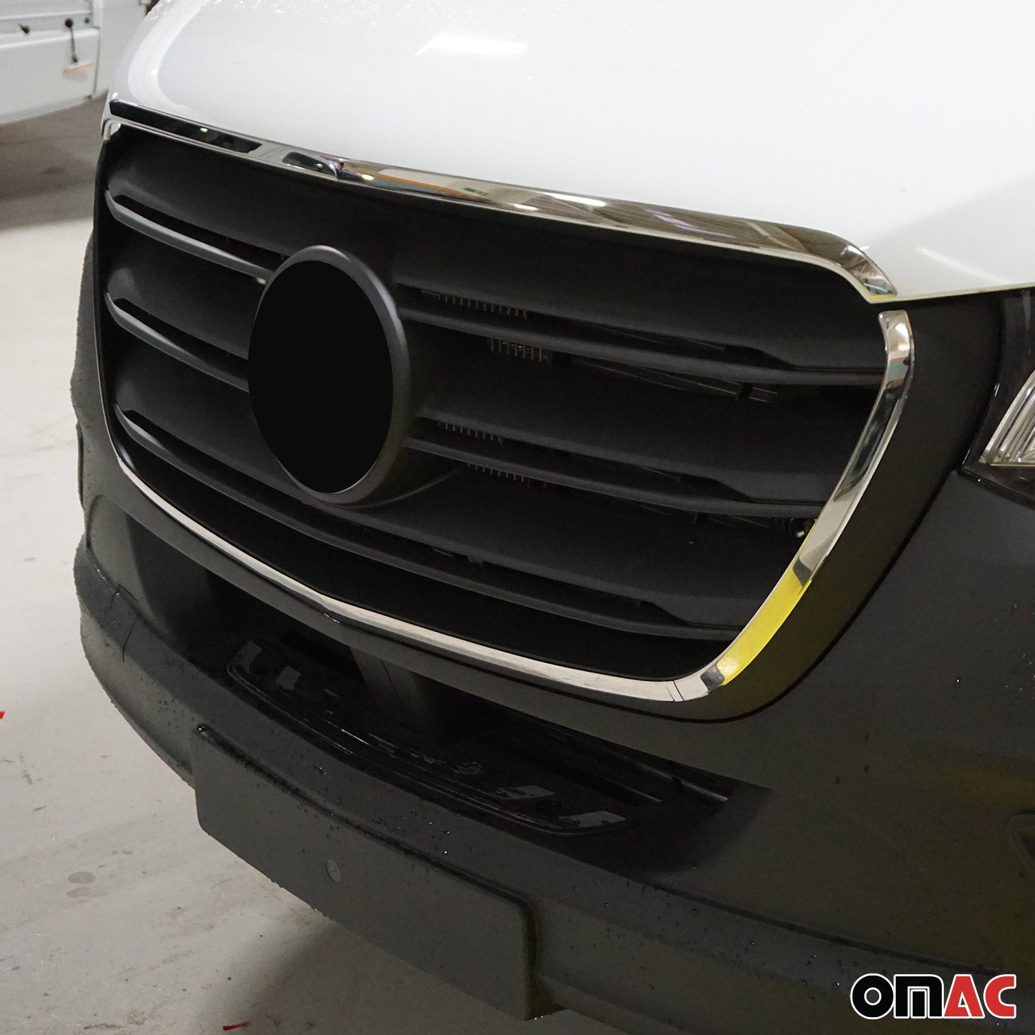 Kühlergrill Leiste Grillleisten für Mercedes Sprinter 907 910 2018-2026 Chrom 4x