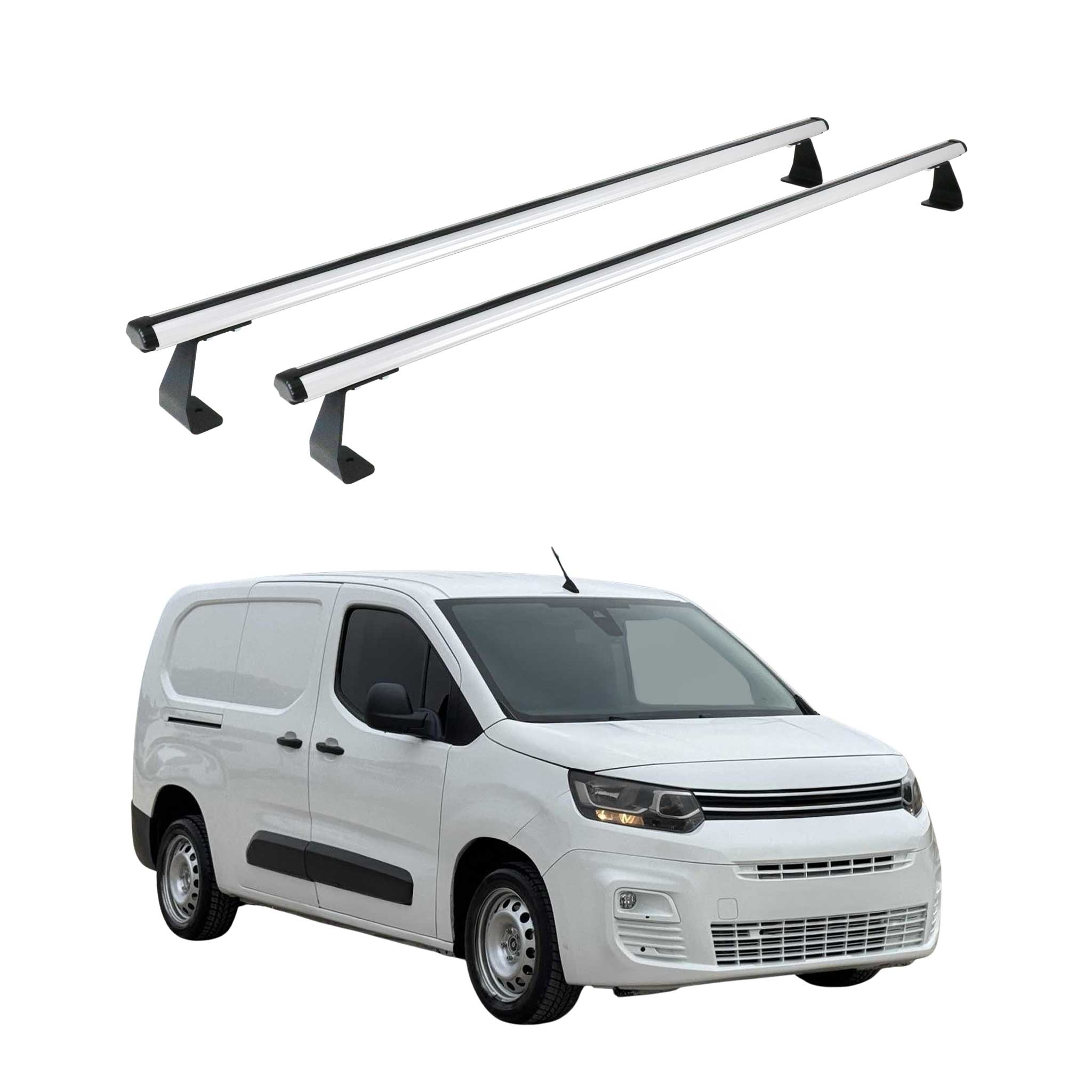 Dachträger Grundtäger für Citroen Berlingo 2018-2026 75kg Aluminium Silber 2tlg
