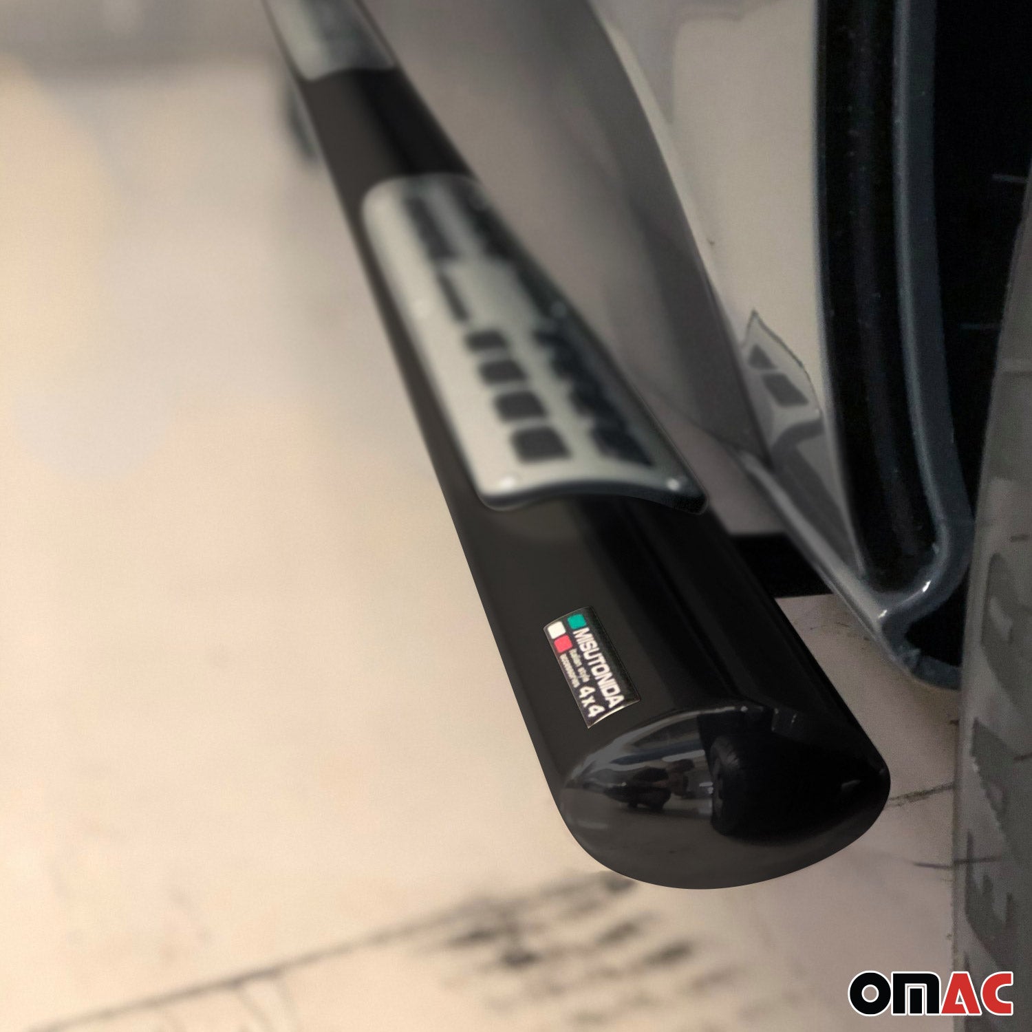 Edelstahl Seitenschweller Schwellerrohre für Jeep Renegade 2014-2024 Schwarz 2x