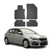OMAC Gummi Fußmatten für Peugeot 308 2013-2021 Automatten Gummi Schwarz 4tlg