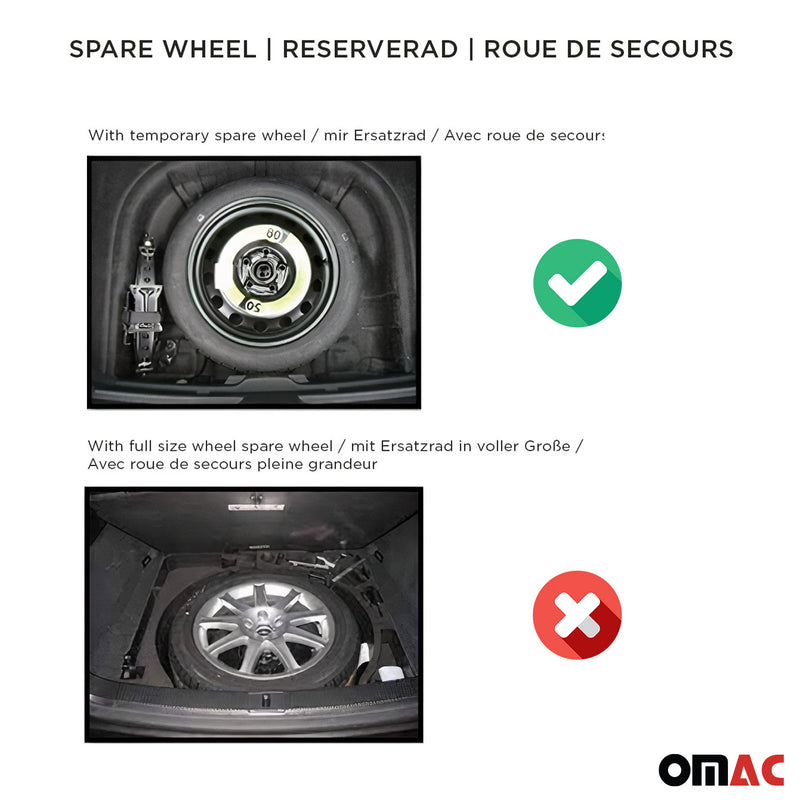 OMAC Gummi Kofferraumwanne für VW Tiguan 2007-2018 TPE Laderaumwanne Schwarz