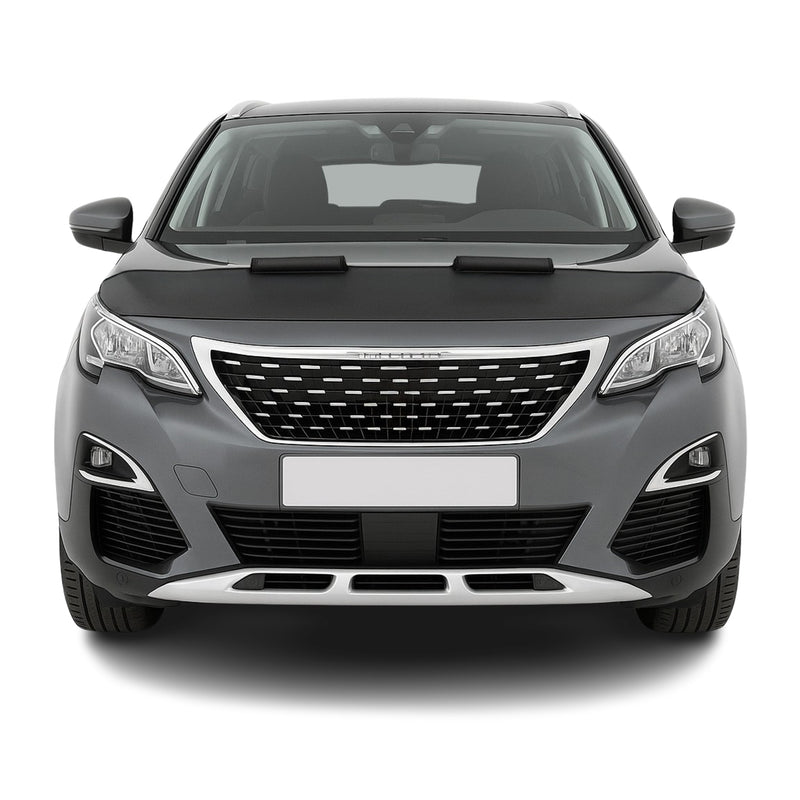 Haubenbra Steinschlagschutz Bonnet Bra für Peugeot 3008 2016-2025 Schwarz Halb