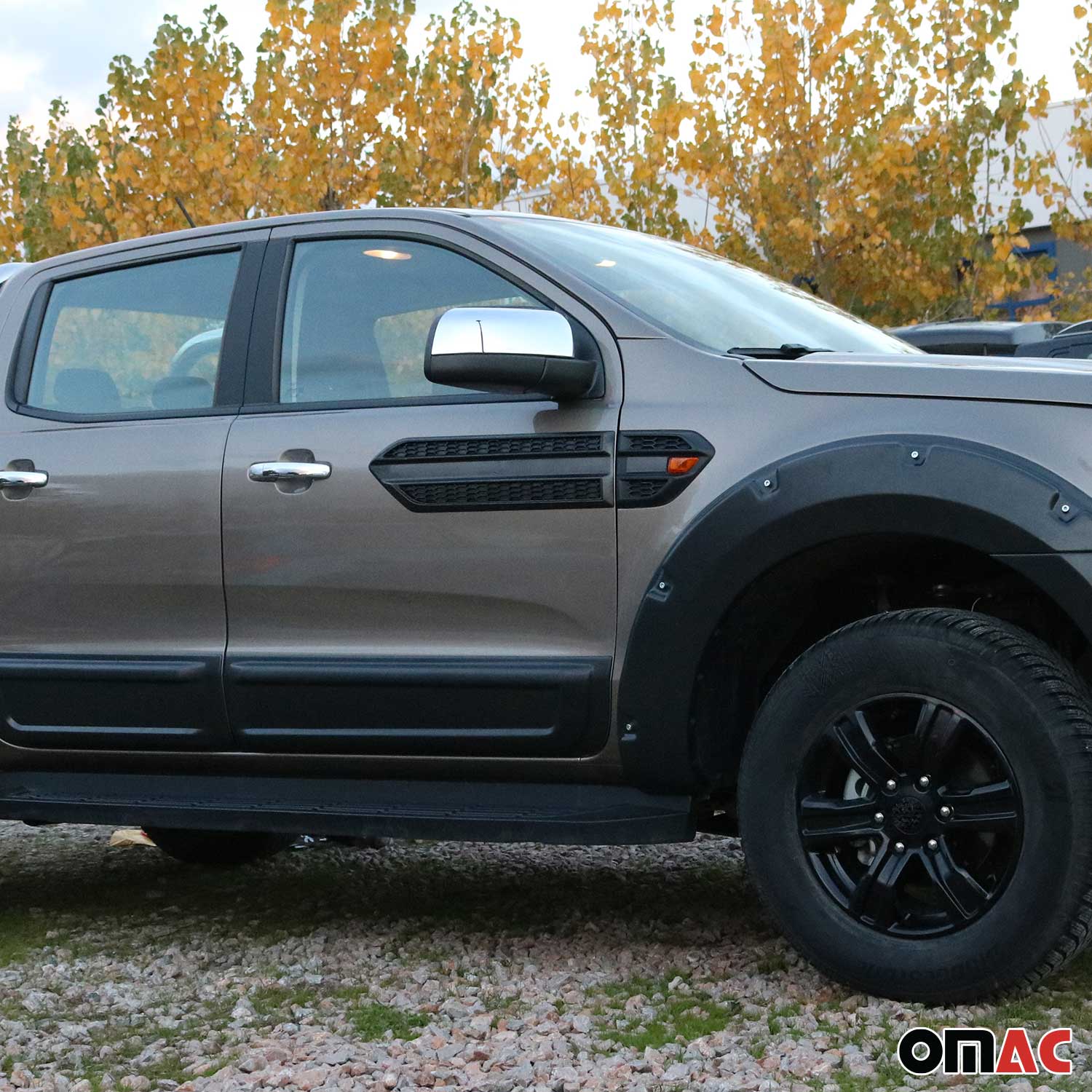 Seitentürleiste Türschutzleiste für Nissan Navara 1997-2004 ABS Schwarz 2x
