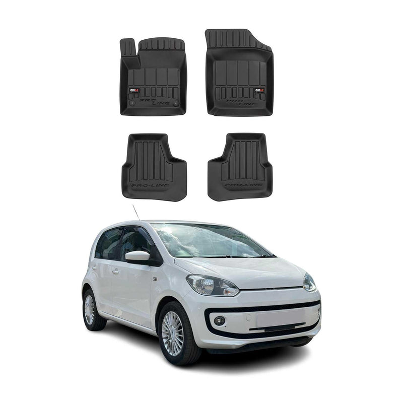 OMAC Gummi Fußmatten für VW Up 2011-2019 Premium TPE 3D Automatten Antirutsch 4x