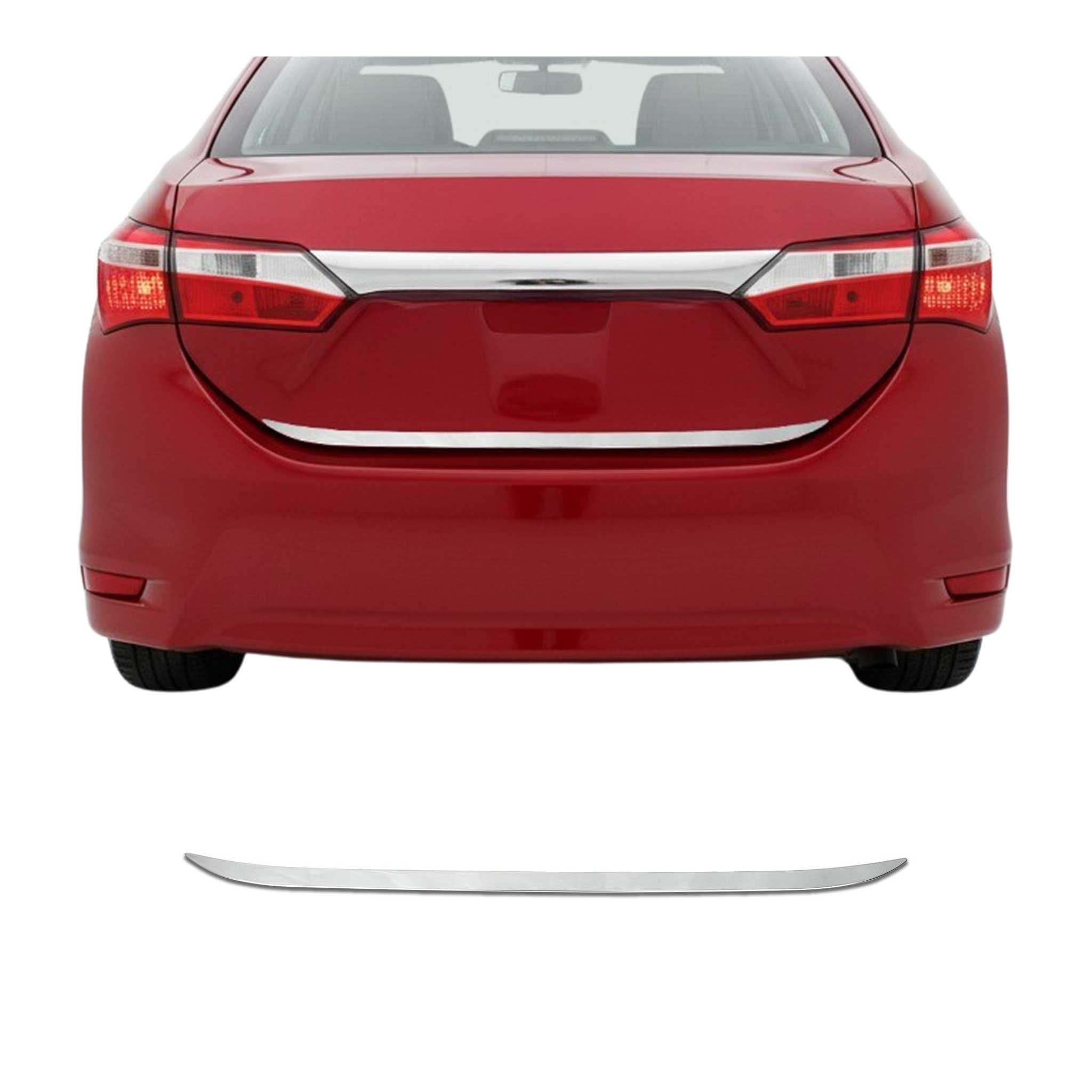Kofferraumleiste Heckklappe Leiste für Toyota Corolla 2013-2019 Edelstahl Chrom