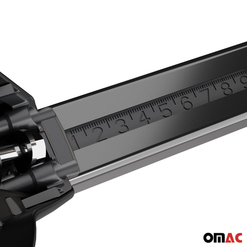 Menabo Stahl Dachträger Gepäckträger für Ford Mondeo mk5 2014-2022 Schwarz 2x