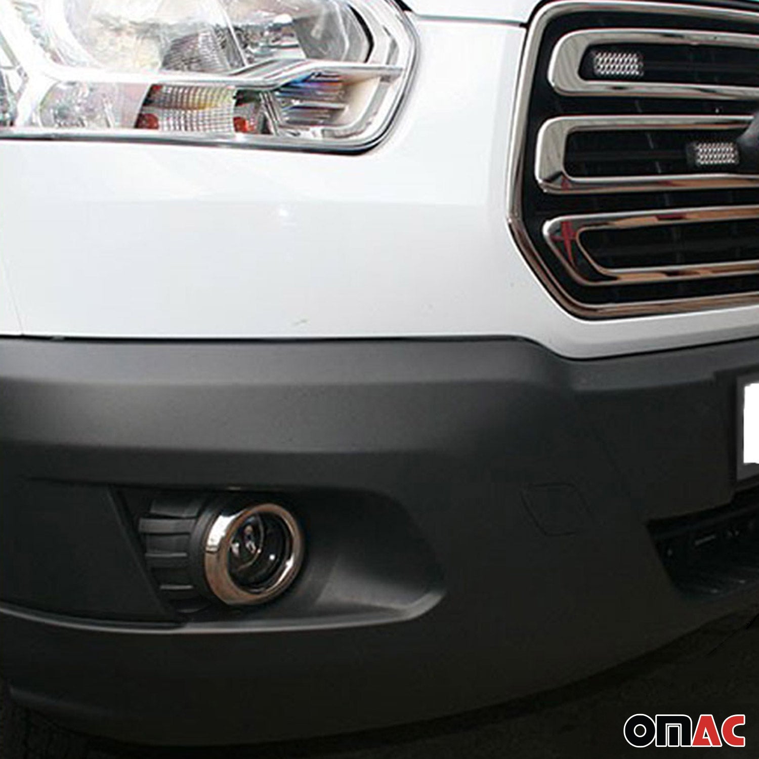 Nebelscheinwerfer Rahmen Chrom für Ford Transit 2014-2024 Edelstahl 2x