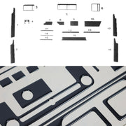 Innenraum Dekor Cockpit für Opel Vectra 1988-1995 Piano Schwarz Optik 18tlg