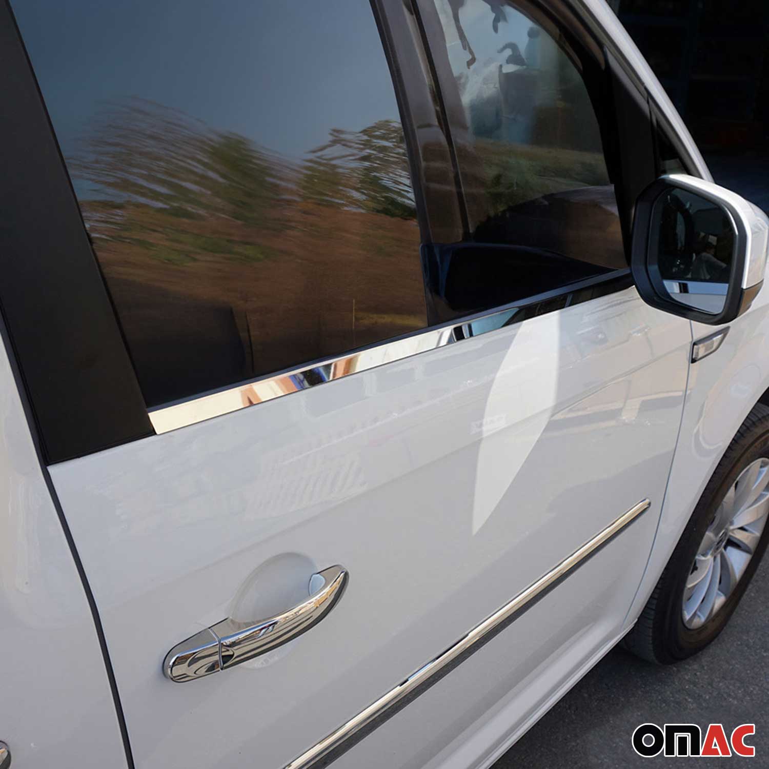 Fensterleisten Zierleisten für VW Caddy 2015-2020 Edelstahl Chrom 2tlg