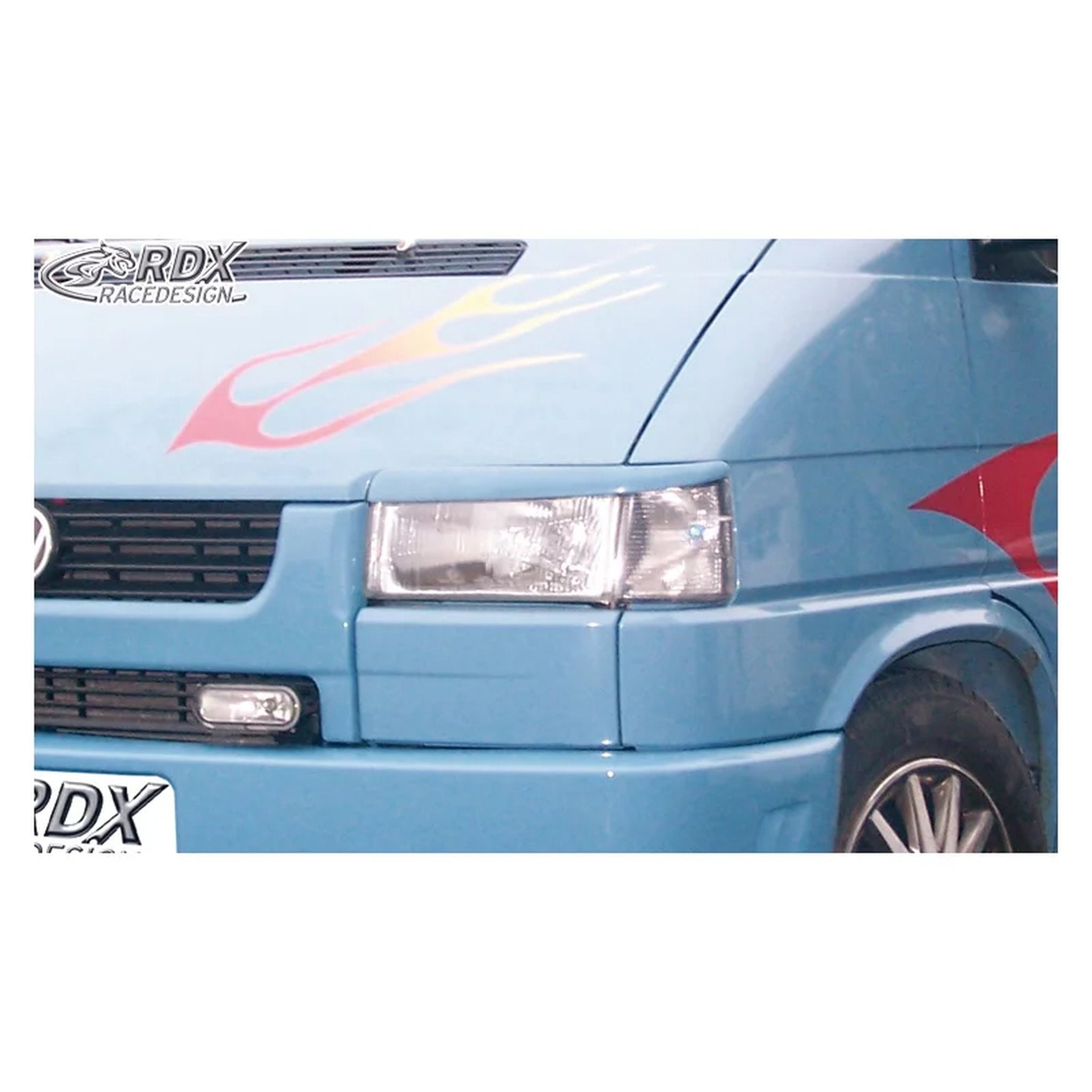 RDX Scheinwerferblenden für VW T4 1991- Rechte Scheinwerfer ABS TÜV