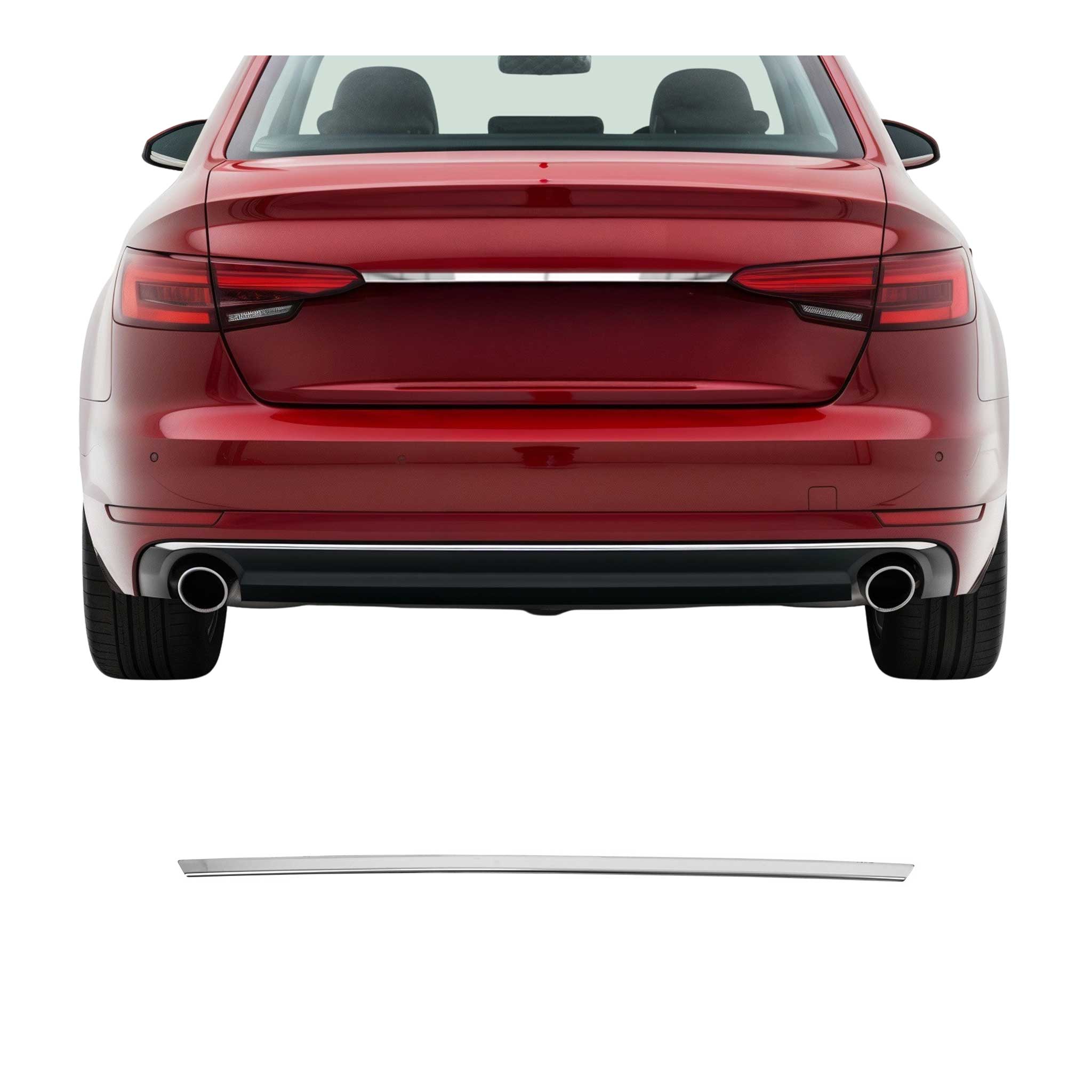 Kofferraumöffner Griff für Audi A4 B9 Stufenheck 8W 2016-2025 Edelstahl Chrom