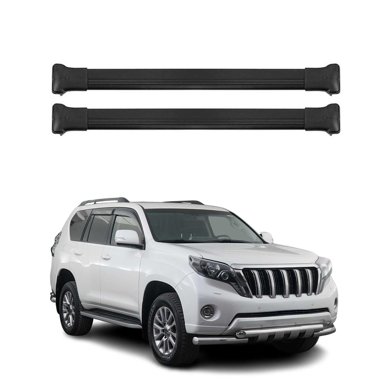 Dachträger Grundtäger für Toyota Land Cruiser Prado 2018-2020 75kg Alu Schwarz