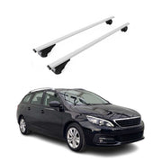 Dachträger Grundträger für Peugeot 308 II Kombi 2013-2021 Stahl Silber 2tlg