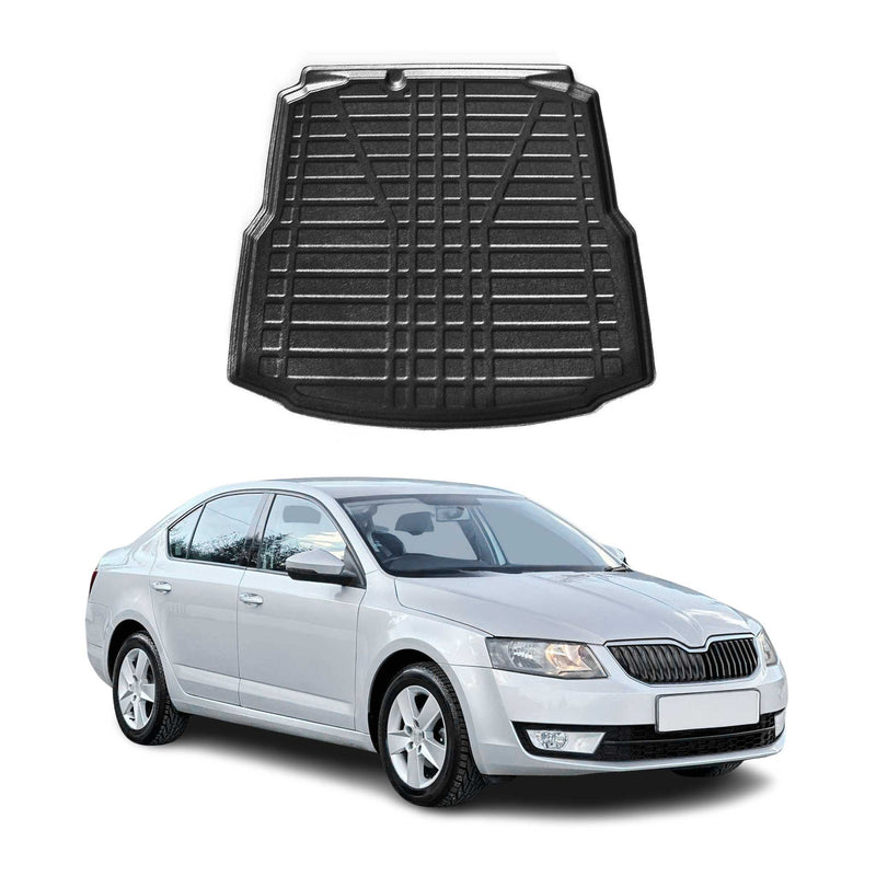 Kofferraumwanne Laderaumwanne für Skoda Octavia 2013-2019 Stufenheck Gummi TPE