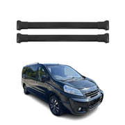Dachträger Grundtäger für Peugeot Expert 2007-2016 75kg Aluminium Schwarz 2 tlg