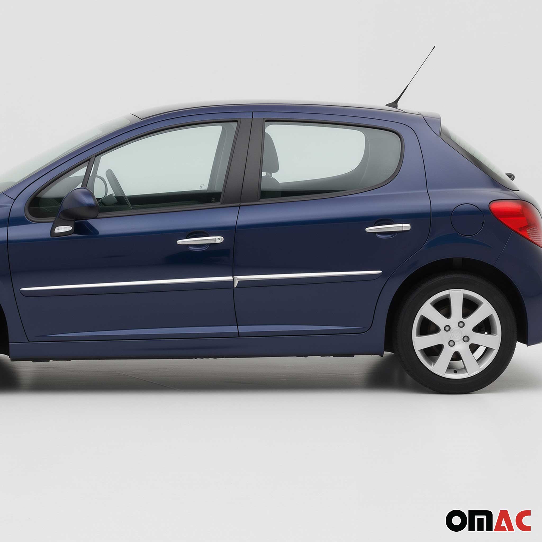 Chrom Türgriff Blende für Peugeot 208 2012-2019 4Tür Edelstahl Matt 8tlg