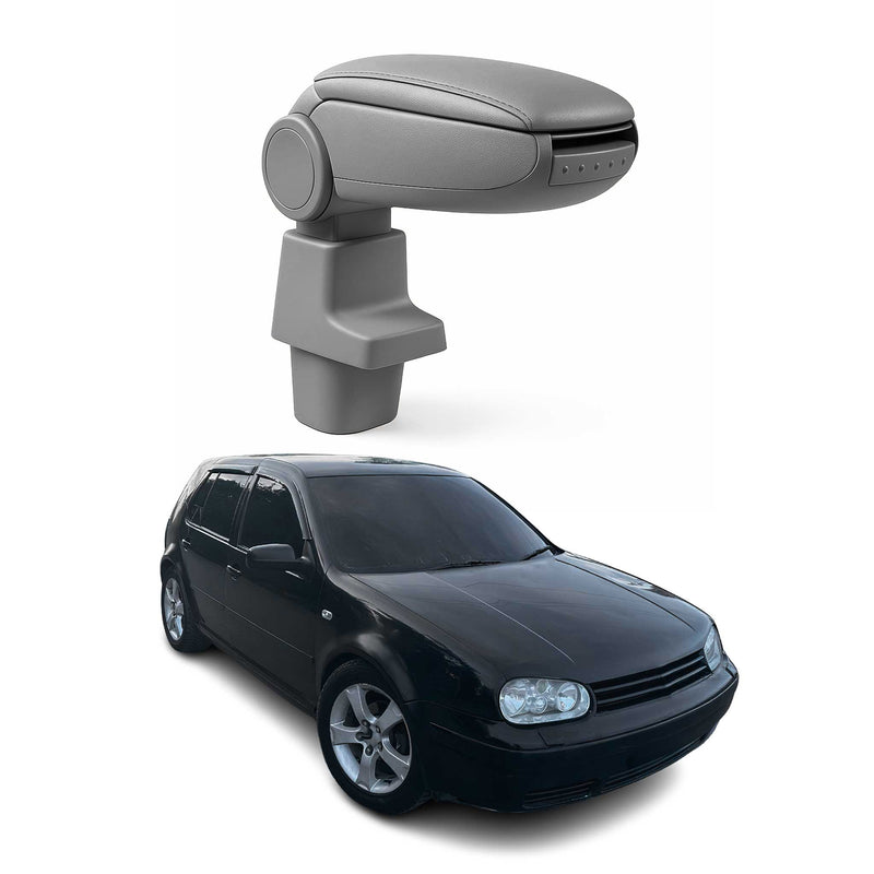 Mittelarmlehne Armlehne Mittelkonsole für VW Golf 4 Bora 1998-2004 PU-Leder Grau