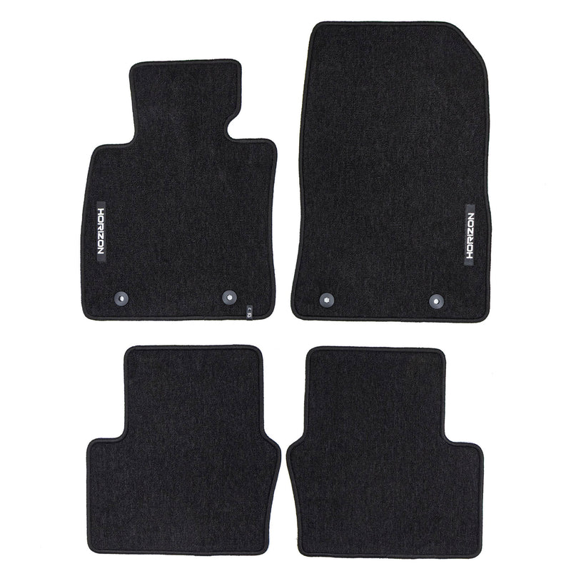 Velours Fußmatten für Mazda 2 III 2014-2025 Autoteppich Automatten Schwarz 4 tlg