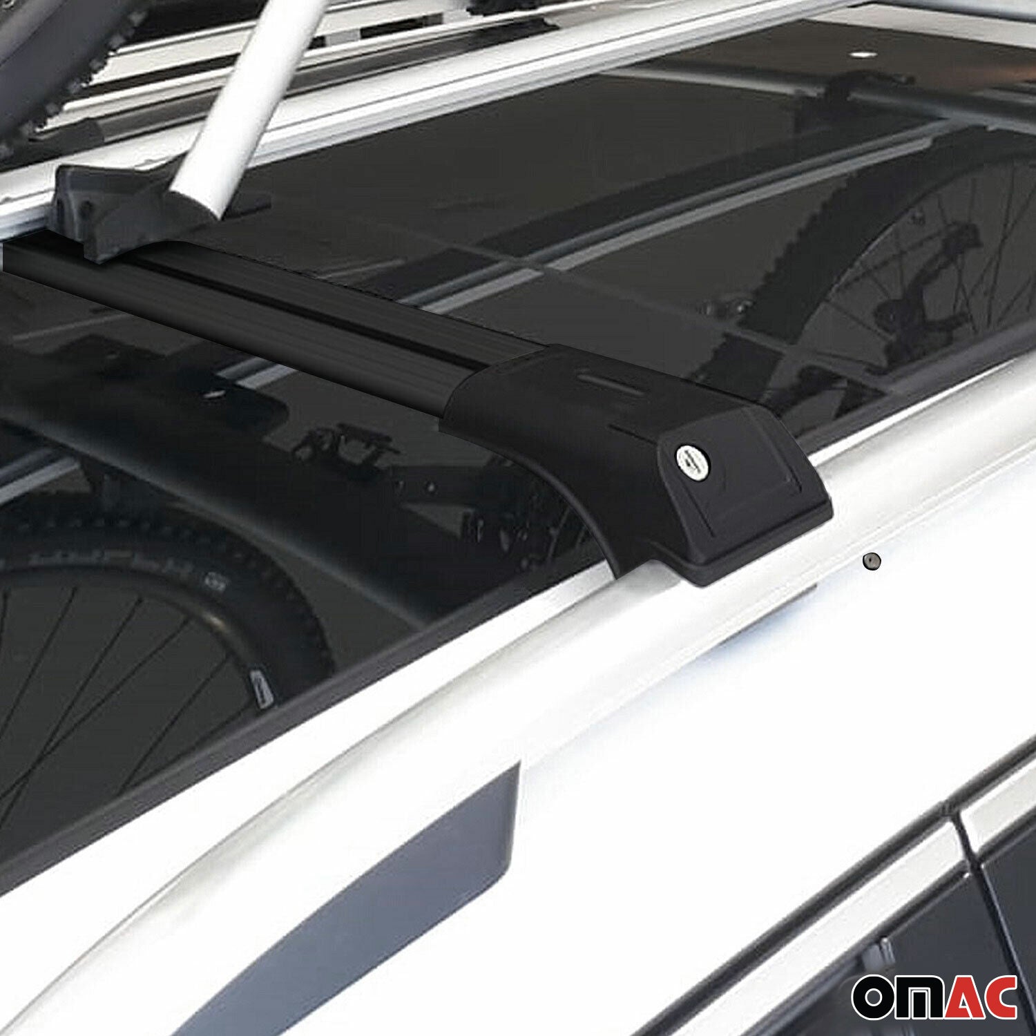 Dachträger Grundträger für Fiat Panda 2012-2026 Aluminium Schwarz 2x