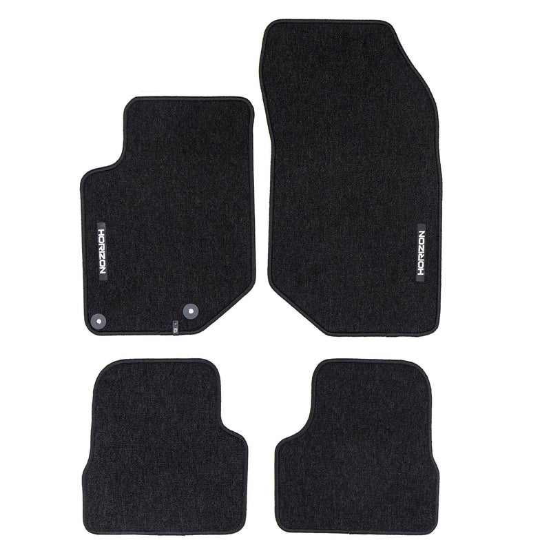 Velours Fußmatten für Peugeot 208 II 2019-25 Autoteppich Automatten Schwarz 4tlg