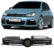 JOM Kühlergrill Kühlergitter für für VW Golf 6 2008-2012 ABS Schwarz