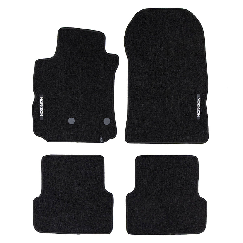 Velours Fußmatten für Renault Modus 2004-12 Autoteppich Automatten Schwarz 4tlg