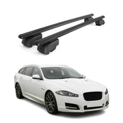 Dachträger Gepäckträger für Jaguar XF Sportbrake SW 2018-2021 ABE Schwarz 2x