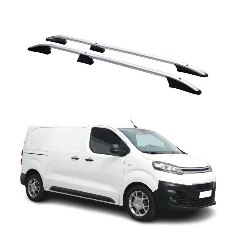 Dachreling Dachgepäckträger für Citroen Jumpy / Space Tourer 2016-2025 L2 Silber