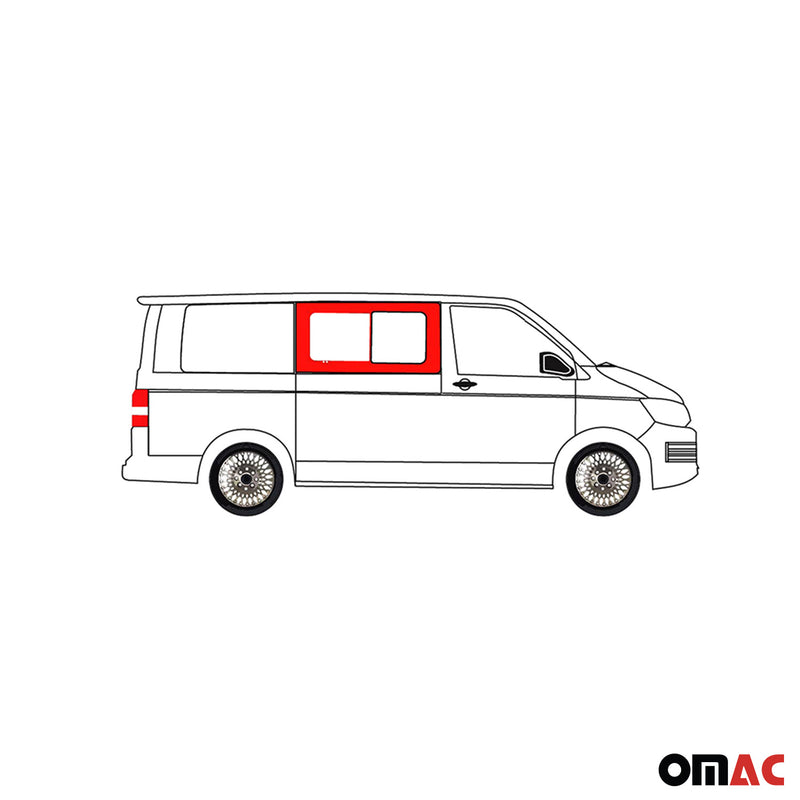 Seitenfenster Schiebefenster für VW T5 2003-2015 Links Rechts L1 L2 SET Schwarz