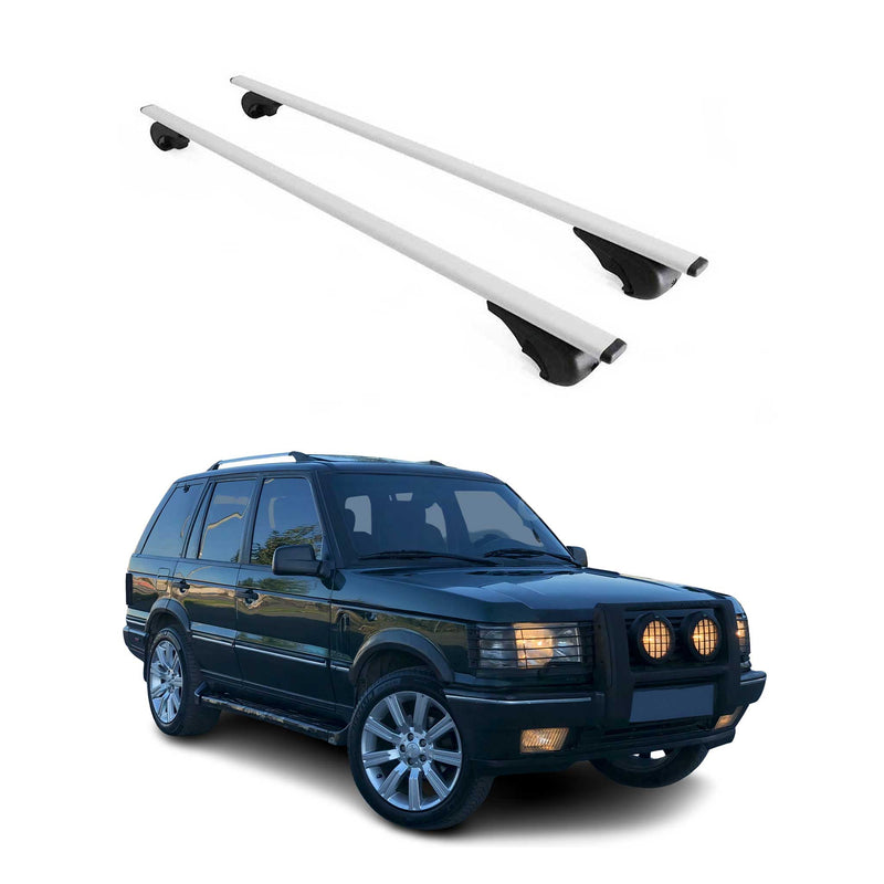 Dachträger Grundtäger für Range Rover 1994-2002 75kg Metall Silber 2 tlg
