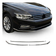 Grillleisten Stoßstangen für VW Passat B8 2019-2023 Edelstahl Chrom 3tlg