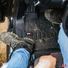 Fußmatten Gummimatten für Jaguar XF II 2015-2024 OMAC Premium 3D Schwarz TPE 4x