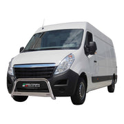 Frontbügel Frontschutzbügel für Opel Movano 2010-2021 ø63mm Stahl Silber Schutz
