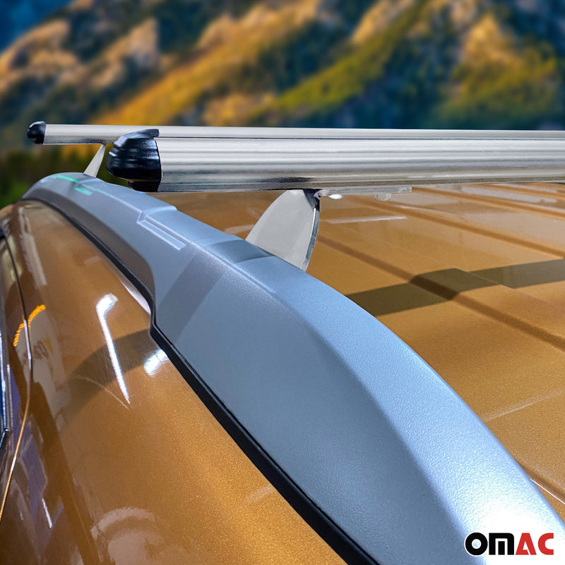 Dachträger Gepäckträger Relingträger für Ford Ecosport 2015-2024 Alu Grau 2x