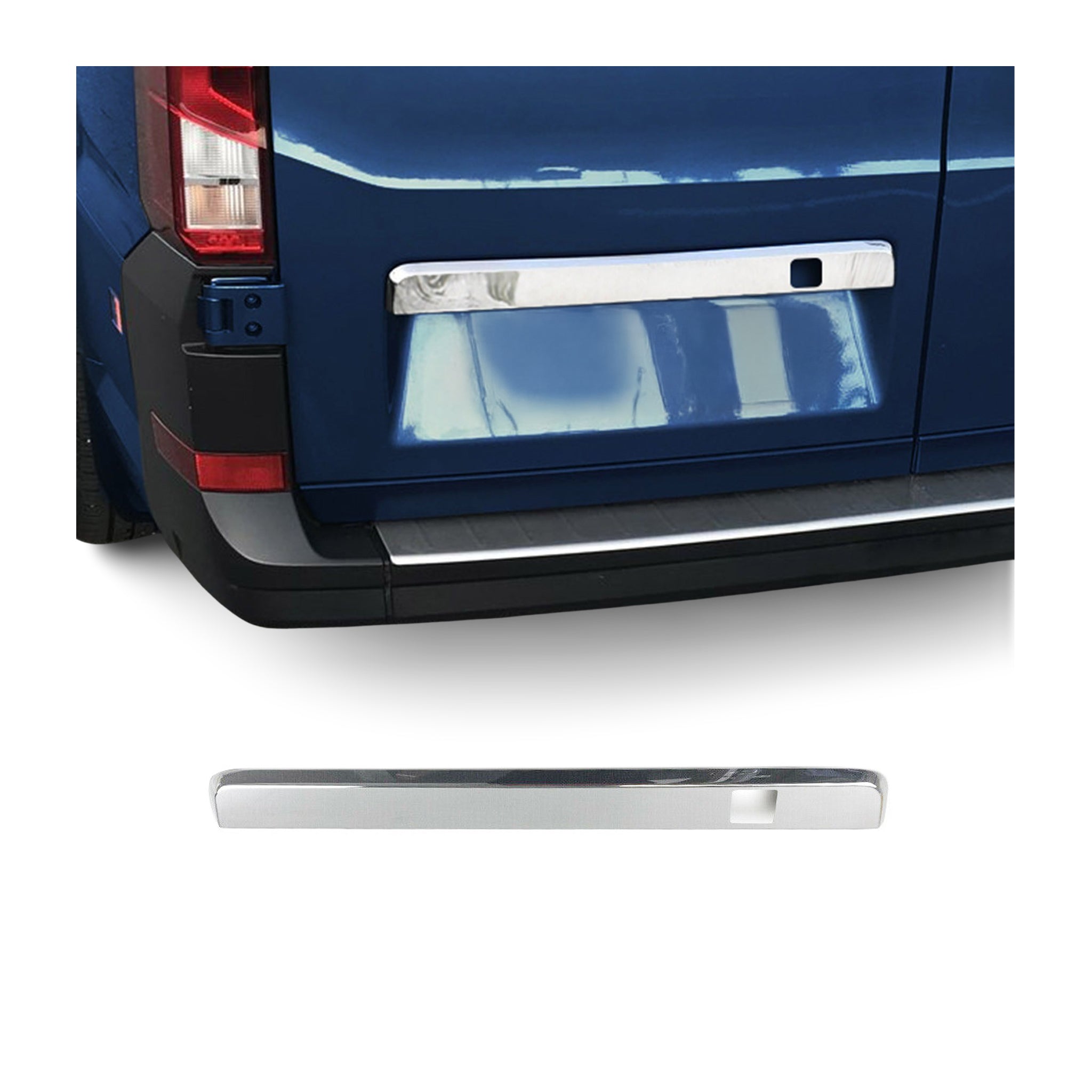 Kofferraumleiste Heckklappe Leisten für VW Crafter 2017-2026 Edelstahl Chrom 1x