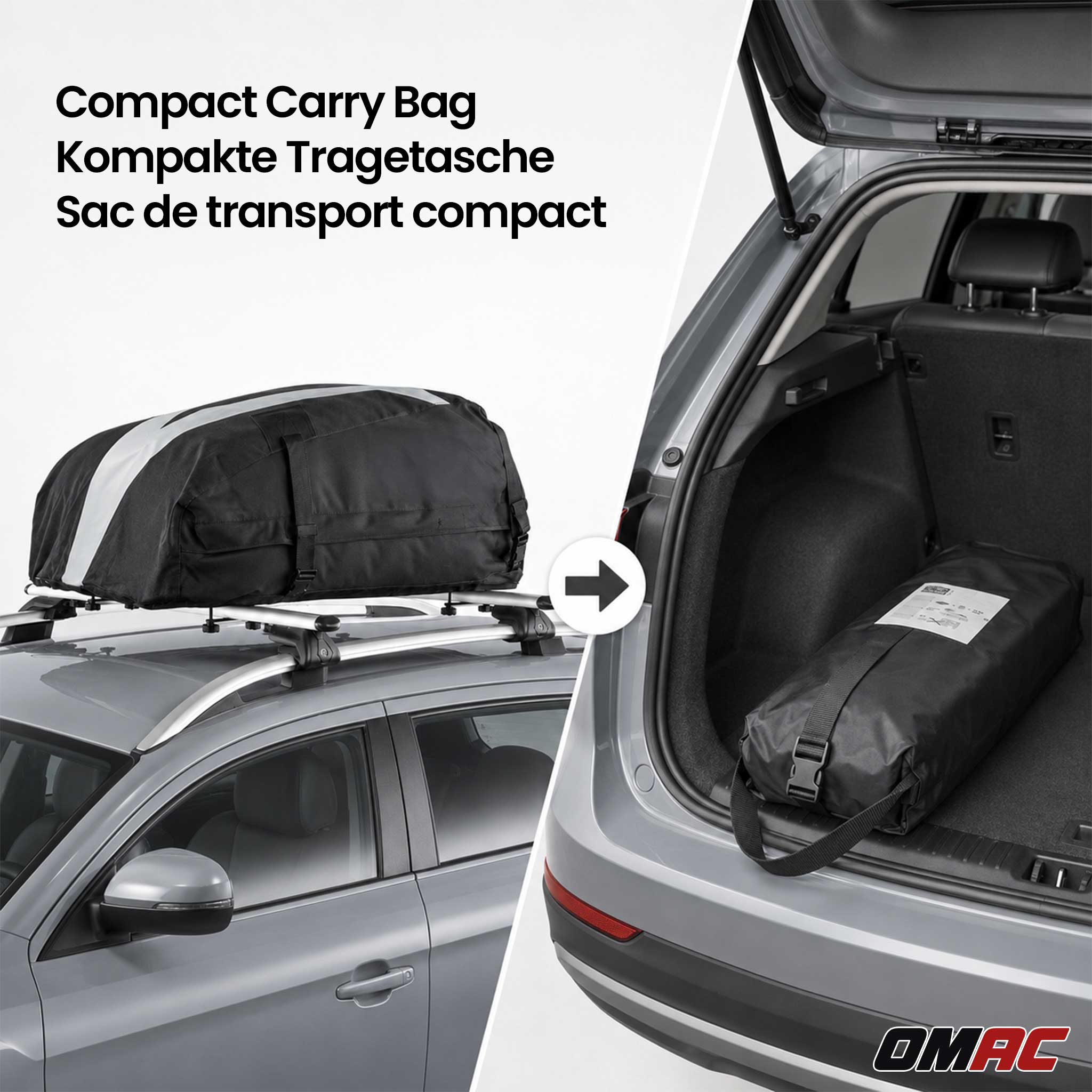 Green Valley Sherpack Auto Dachtasche Dachkoffer 270 L Faltbare Stoff-Dachbox