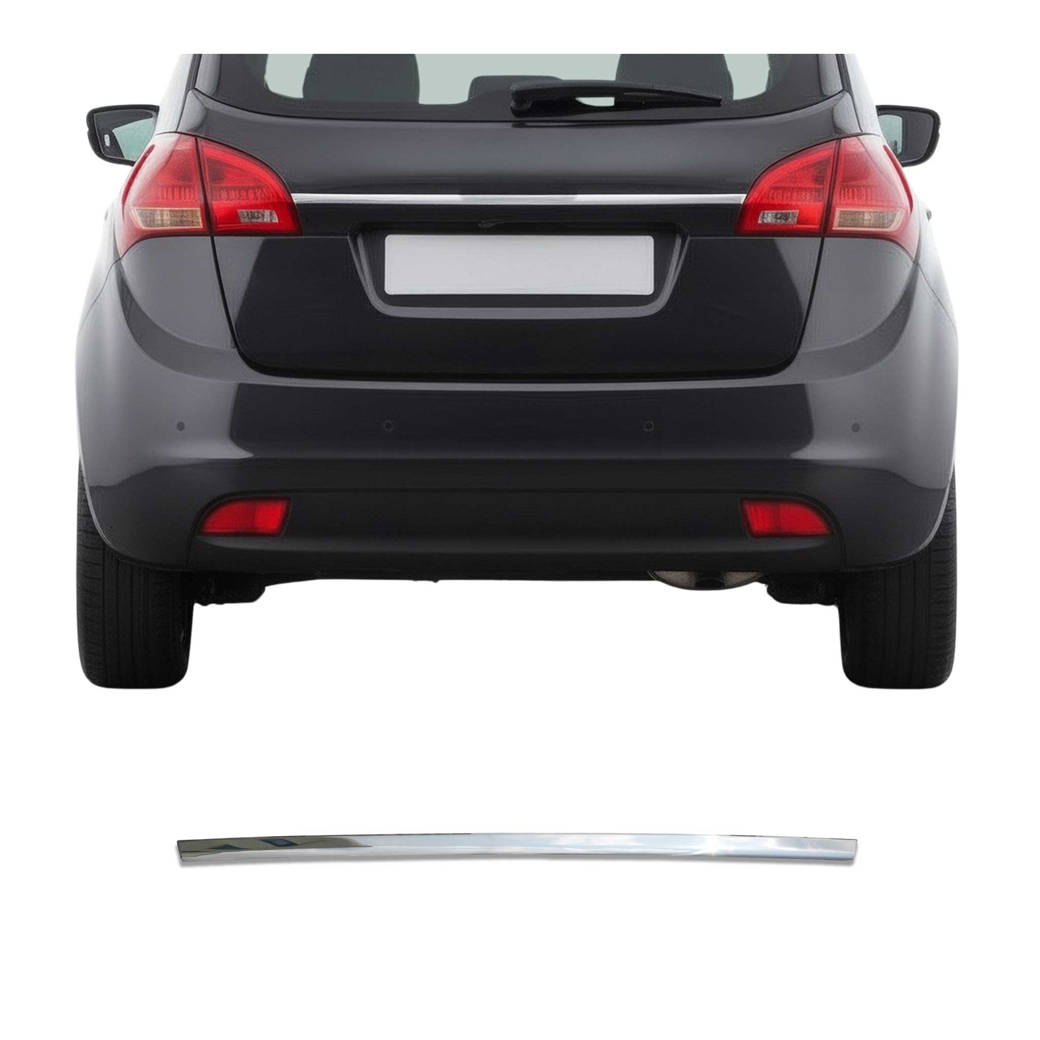 Kofferraumleiste Heckklappe Leiste für Kia Venga 2010-2019 Edelstahl Chrom 1tlg
