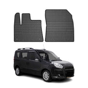 OMAC Gummi Fußmatten für Fiat Doblo 2010-2020 Automatten Gummi Schwarz 2tlg