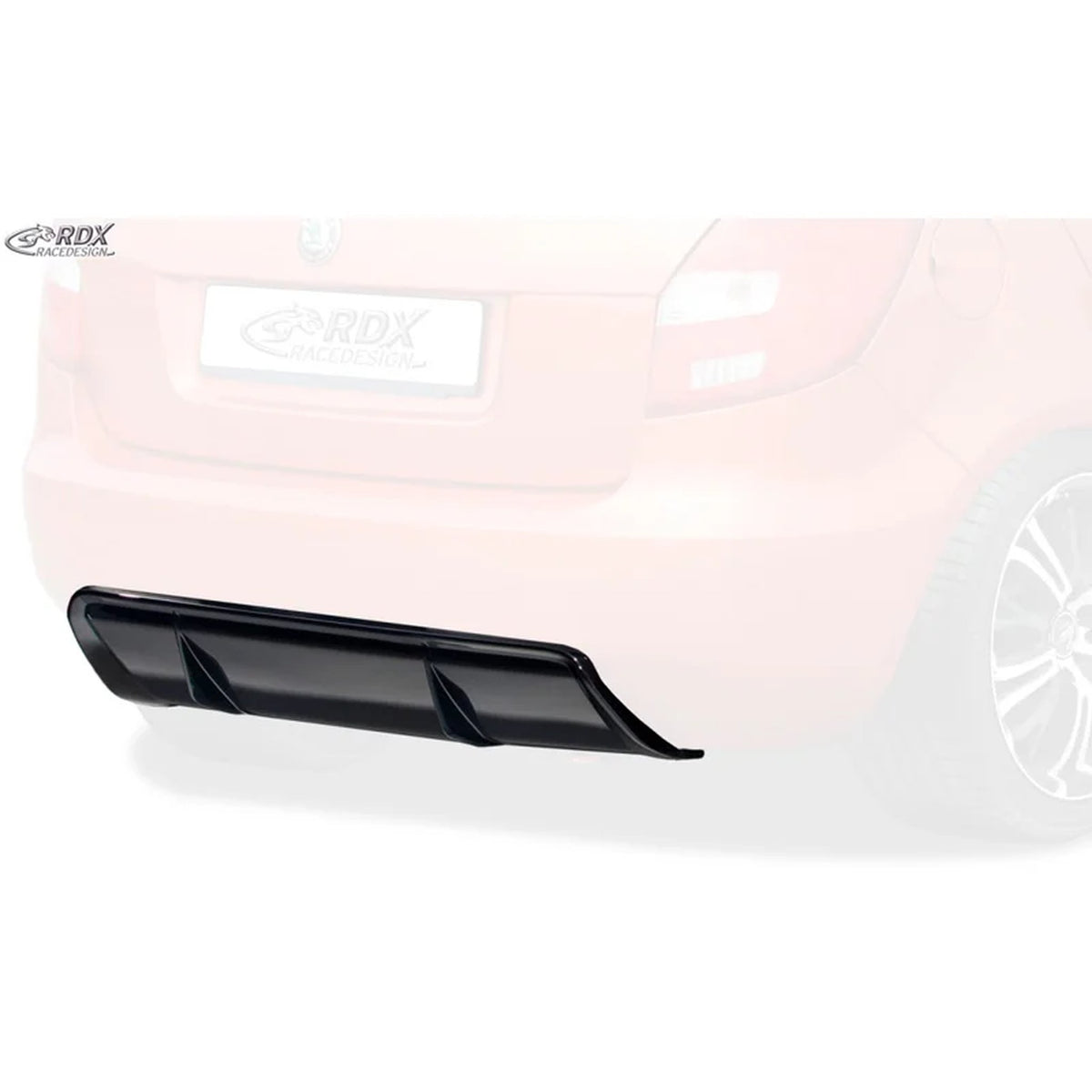 RDX Heckschürzenansatz Diffuser für Skoda Fabia II HB 5J 2007-2014