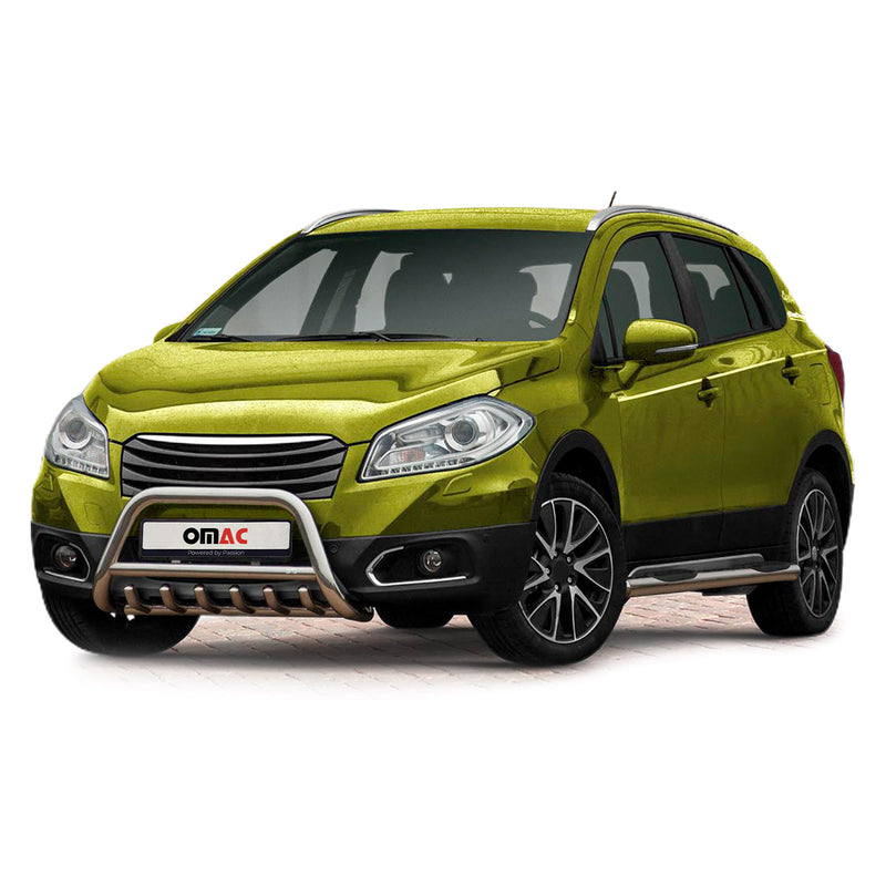 Edelstahl Frontschutzbügel für Suzuki SX4 S-Cross 2013-2022 mit ABE Silber