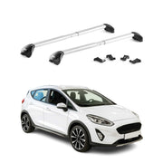 Dachträger Grundtäger für Ford Fiesta VII Active 2018-2023 100kg Alu Grau 2x ABE