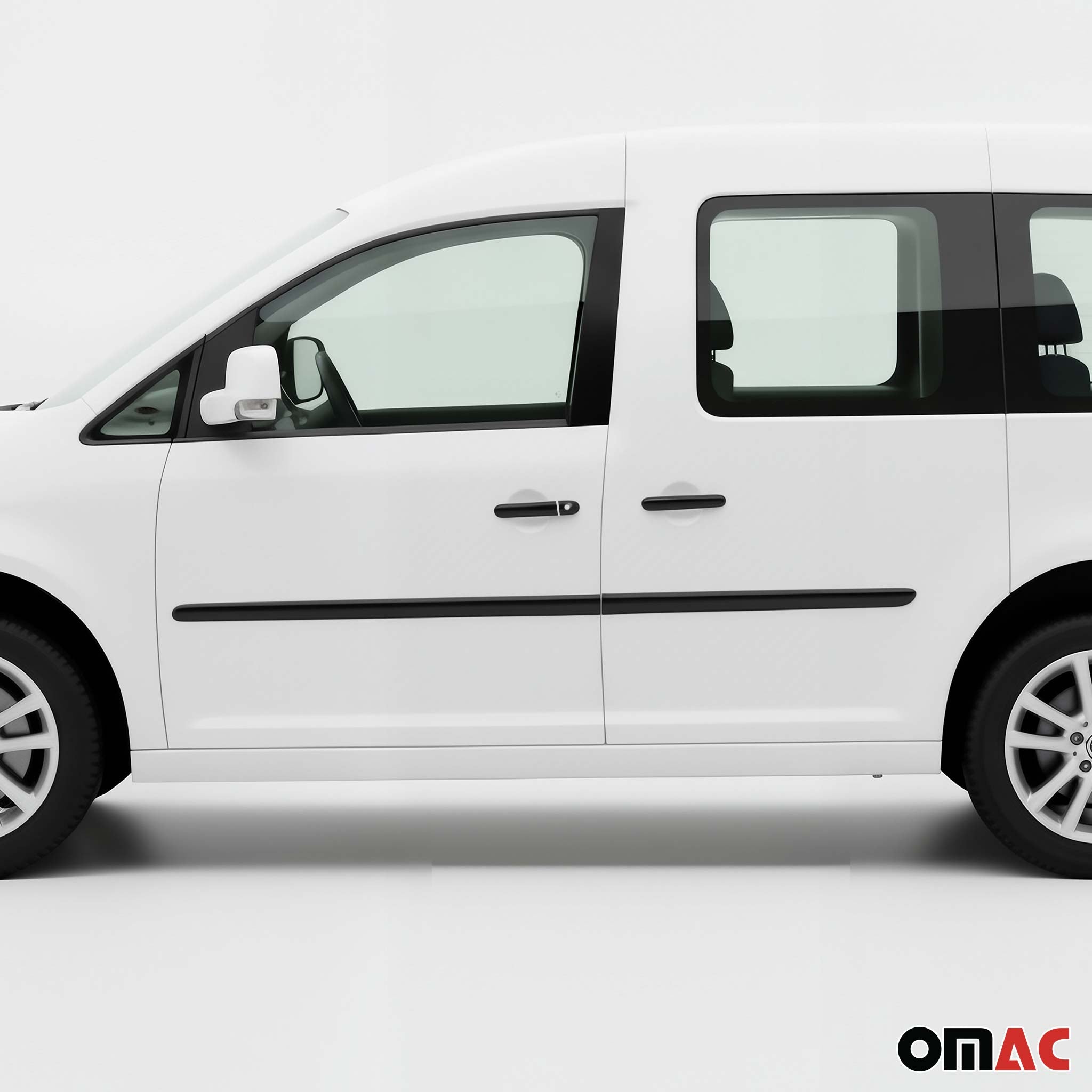 Türgriff Blende Türgriffkappen für VW Caddy 2003-2015 3-Tür Edelstahl Dunkel 6x