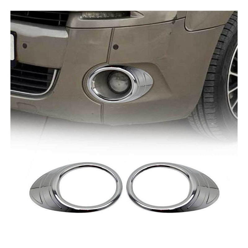 Nebelscheinwerfer Rahmen Umrandung für Peugeot Partner 2008-2012 Chrom ABS 2x