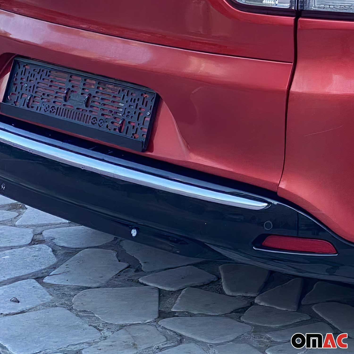 Stoßstangen Heckblende für Renault Clio Grandtour 2012-2019 Edelstahl Chrom 1x