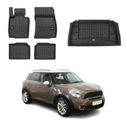 OMAC Fußmatten & Kofferraumwanne Set für Mini Countryman 2010-2016