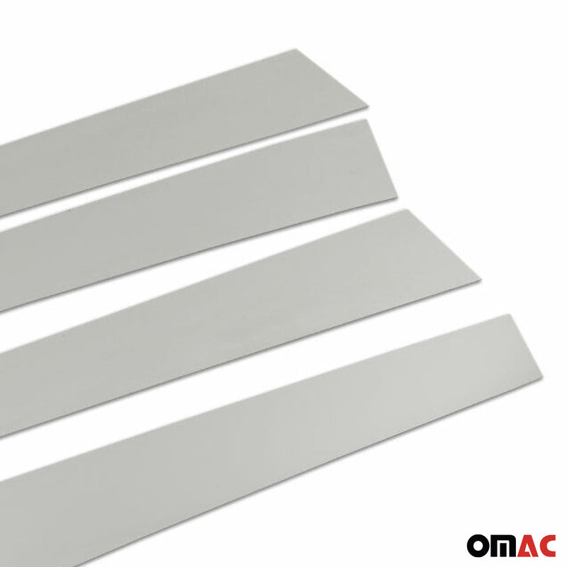 B-Säule Türsäulen Verkleidung für Toyota RAV4 2018-2021 Edelstahl Silber 4tlg