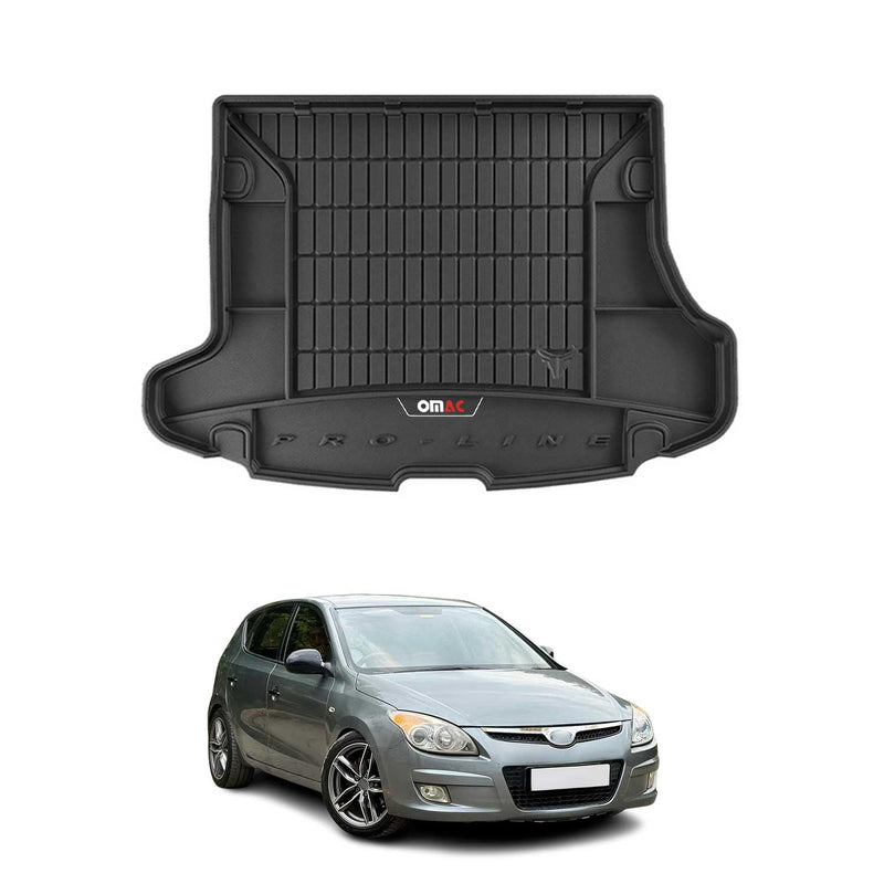 OMAC Gummi Kofferraumwanne für Hyundai i30 2008-2012 TPE Laderaumwanne Schwarz